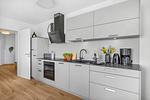 Küche / Küchenzeile - Ferienwohnung TheViewC10 Deichkrone Dagebüll - Top-Hundeurlaub
