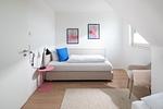 Schlafzimmer - Dünenquartier No. 2 - Top-Hundeurlaub