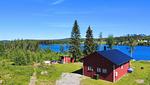 Luftaufnahme vom Ferienhaus Söda Fullsjön mit Seeblick in Jämtland - Sodra Fullsjön - Top-Hundeurlaub