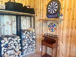 Kamin und gemütliche Sitzecke im Ferienhaus Söda Fullsjön - Sodra Fullsjön - Top-Hundeurlaub