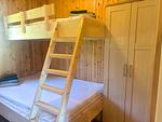 Schlafzimmer mit Etagenbett im Ferienhaus Söda Fullsjön - Sodra Fullsjön - Top-Hundeurlaub
