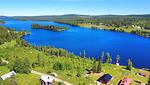 Luftaufnahme des Fullsjön bei Stugun in Jämtland - Sodra Fullsjön - Top-Hundeurlaub
