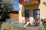 Terrasse - Deutsches Haus Zimmer 18 - Top-Hundeurlaub