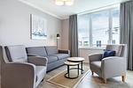 Wohnzimmer - Exklusives Apartment 3.11 mit Strandkorb, Begrüßungsgetränken und hundefreundlich - Top-Hundeurlaub