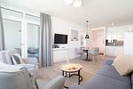 Wohnzimmer - Exklusivsuite 3.05 - Top-Hundeurlaub