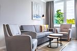 Wohnzimmer - Deluxe-Apartment 2.06 - Top-Hundeurlaub