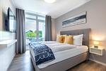Schlafzimmer - Deluxe-Apartment 2.06 - Top-Hundeurlaub