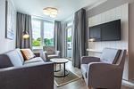 Wohnzimmer - Deluxe-Apartment 2.06 - Top-Hundeurlaub