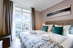 Schlafzimmer - Exklusivsuite 3.09 mit Strandkorb am Strand - Top-Hundeurlaub