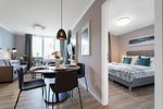 Schlafzimmer - Exklusivsuite 3.09 mit Strandkorb am Strand - Top-Hundeurlaub