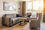 Wohnzimmer - Deluxe-Suite 1.13 - Top-Hundeurlaub