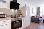 Küche / Küchenzeile - Deluxe-Apartment 2.11 - Top-Hundeurlaub
