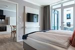 Schlafzimmer - Deluxe-Apartment 1.11 - Top-Hundeurlaub