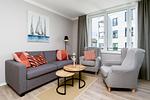 Wohnzimmer - Deluxe-Apartment 1.11 - Top-Hundeurlaub