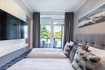 Schlafzimmer - Deluxe-Apartment 1.08 - Top-Hundeurlaub
