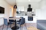 Küche / Küchenzeile - Deluxe-Suite 2.04 mit Ost Loggia und Wellness - Top-Hundeurlaub