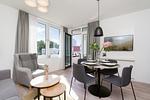 Wohnzimmer - Deluxe-Suite 2.04 mit Ost Loggia und Wellness - Top-Hundeurlaub