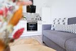 Küche / Küchenzeile - Deluxe-Suite 2.04 mit Ost Loggia und Wellness - Top-Hundeurlaub