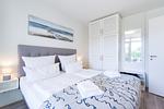 Schlafzimmer - Deluxe-Suite 2.04 mit Ost Loggia und Wellness - Top-Hundeurlaub