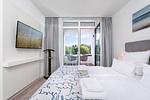 Schlafzimmer - Deluxe-Suite 2.04 mit Ost Loggia und Wellness - Top-Hundeurlaub