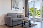 Wohnzimmer - Deluxe-Apartment 1.10 - Top-Hundeurlaub