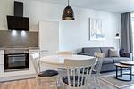 Küche / Küchenzeile - Deluxe-Apartment 1.10 - Top-Hundeurlaub