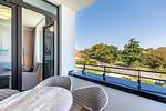 Balkon - Deluxe-Apartment 2.14 mit eigener e-Ladesäule, XL-Strandkorb und Hundefreundlich - Top-Hundeurlaub