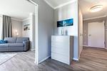 Wohnzimmer - Deluxe-Suite 1.16 - hundefreundlich - Top-Hundeurlaub