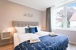 Schlafzimmer - Deluxe-Suite 1.16 - hundefreundlich - Top-Hundeurlaub