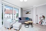 Wohnzimmer - Deluxe-Suite 1.16 - hundefreundlich - Top-Hundeurlaub