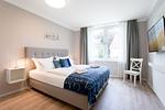 Schlafzimmer - Deluxe-Suite 1.16 - hundefreundlich - Top-Hundeurlaub