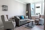 Wohnzimmer - Deluxe-Suite 2.01 mit West-Loggia und hundefreundlich - Top-Hundeurlaub