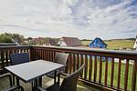 Balkon - Wohnung 04: Balkon, Boddenblick, Sauna- und Schwimmbadnutzung - Top-Hundeurlaub