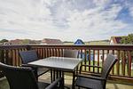 Balkon - Wohnung 04: Balkon, Boddenblick, Sauna- und Schwimmbadnutzung - Top-Hundeurlaub