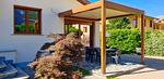 große überdachte Terrasse - Iris Ferienhaus - Top-Hundeurlaub