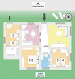 Grundriss der Ferienwohnung - Iris Ferienhaus - Top-Hundeurlaub