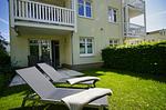 Terrasse - FeWo77: Terrasse, Sauna, Schwimmbad - Top-Hundeurlaub