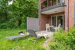Terrasse - Ferienwohnung "Deichläufer" Lilli Marleen 7-01 - Top-Hundeurlaub