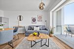 Wohnzimmer - Ferienwohnung TheViewA11 Deichperle Dagebüll - Top-Hundeurlaub