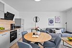 Wohnzimmer - Ferienwohnung TheViewA11 Deichperle Dagebüll - Top-Hundeurlaub