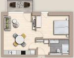 Grundriss - Ferienwohnung TheViewA11 Deichperle Dagebüll - Top-Hundeurlaub