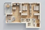 Grundriss - Ferienwohnung Sonnenblick am Haff - Top-Hundeurlaub