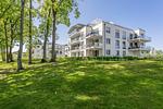 Fassade / Eingang - Ferienwohnung Sonnenblick am Haff - Top-Hundeurlaub
