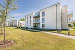 Fassade / Eingang - Ferienwohnung Sonnenblick am Haff - Top-Hundeurlaub