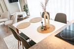 Wohnzimmer - Hello Holidays: Windbrecher | Terrasse | Sauna | Park - Top-Hundeurlaub
