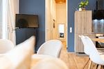 Wohnzimmer - Hello Holidays: Himmelsträumer | Penthouse | Sauna - Top-Hundeurlaub