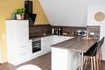 Küche / Küchenzeile - Hello Holidays: Wellenreiter | Penthouse | Sauna | Park - Top-Hundeurlaub