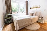 Schlafzimmer - Hello Holidays: Suite | Zentral | Terrasse | Parkplatz - Top-Hundeurlaub
