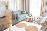 Wohnzimmer - Hello Holidays: Haus Luft | Penthouse | Sauna | Park - Top-Hundeurlaub