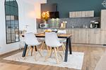Küche / Küchenzeile - Hello Holidays: Haus Luft | Penthouse | Sauna | Park - Top-Hundeurlaub
